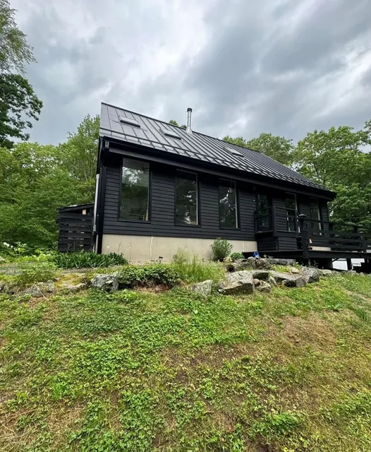 Black metal roof project
