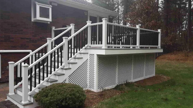 deck with stairs