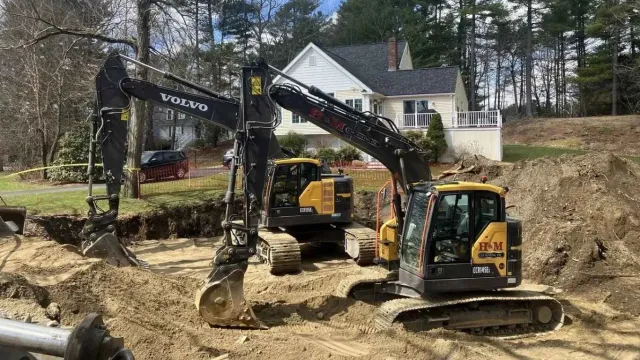 h&m excavating inc work photo