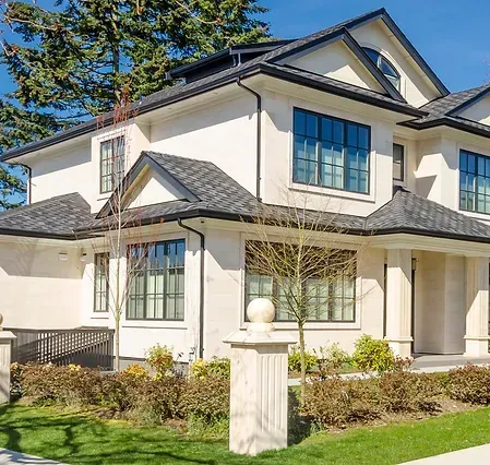 whole house black gutters