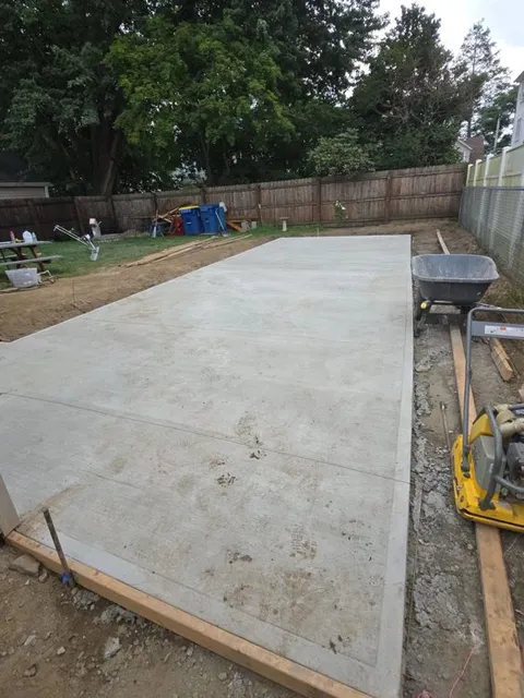 Concrete work in progress