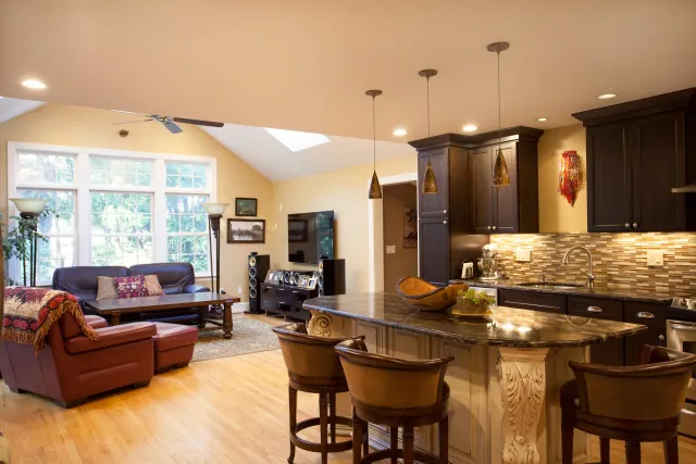 kitchen remodel and family room addition