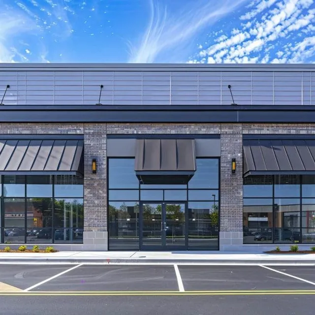 freshly painted commercial exterior building in buckland ma