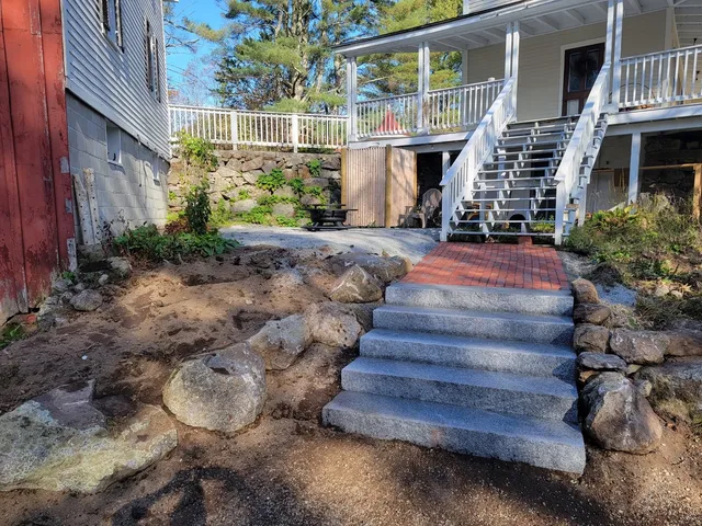 Stone project after Tyler Lawn Care work