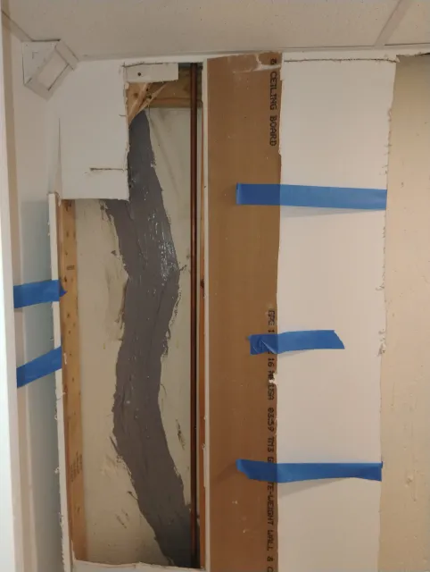 Foundation Crack Injection in West Bridgewater, MA - After repair