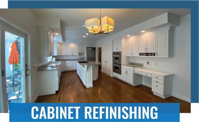 cabinet refinishing Thiago's painting