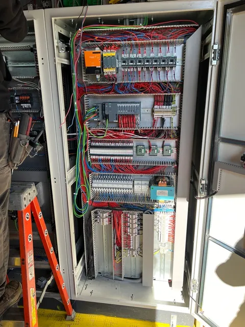 PLC and I/O module rack