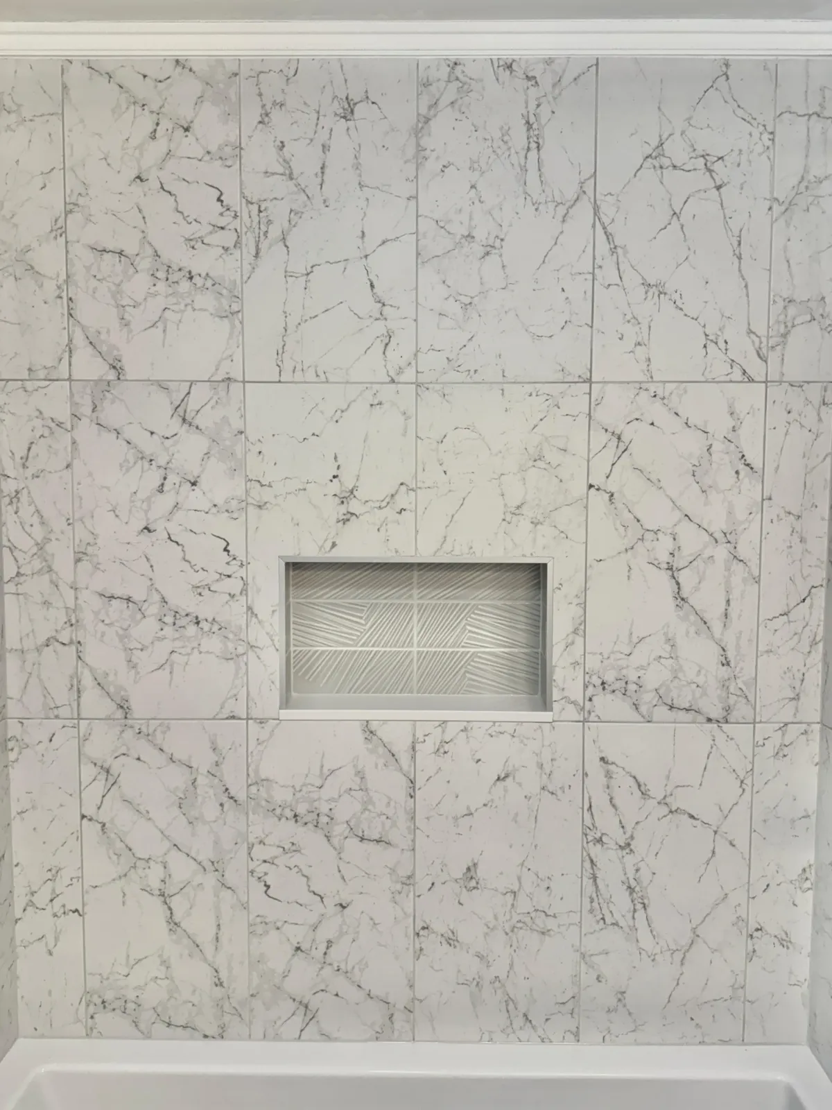 Bathroom shower wall