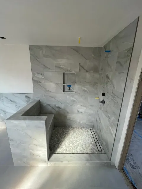 Master bath renovation in Watertown, MA
