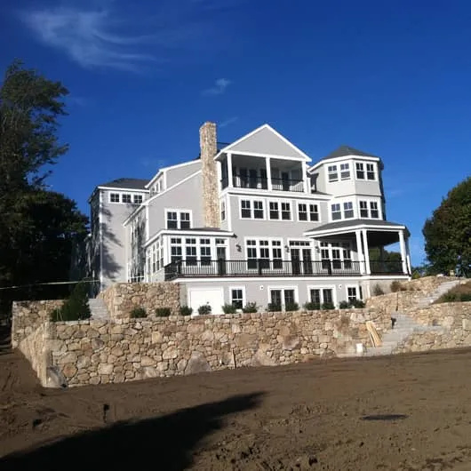 mason walls for landscape homes marshfield, ma