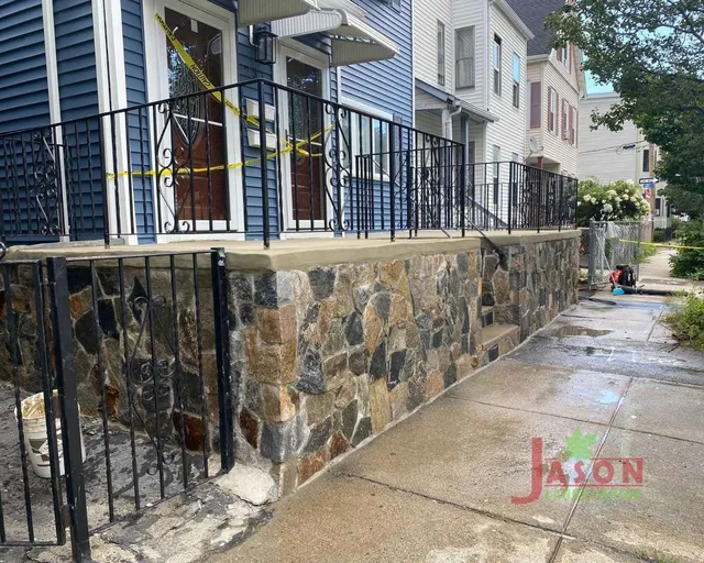 stone wall construction