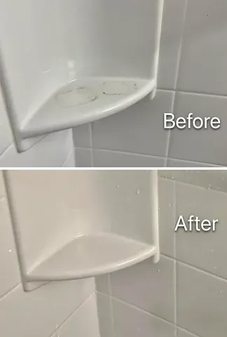 Before and After Bathroom Cleaning