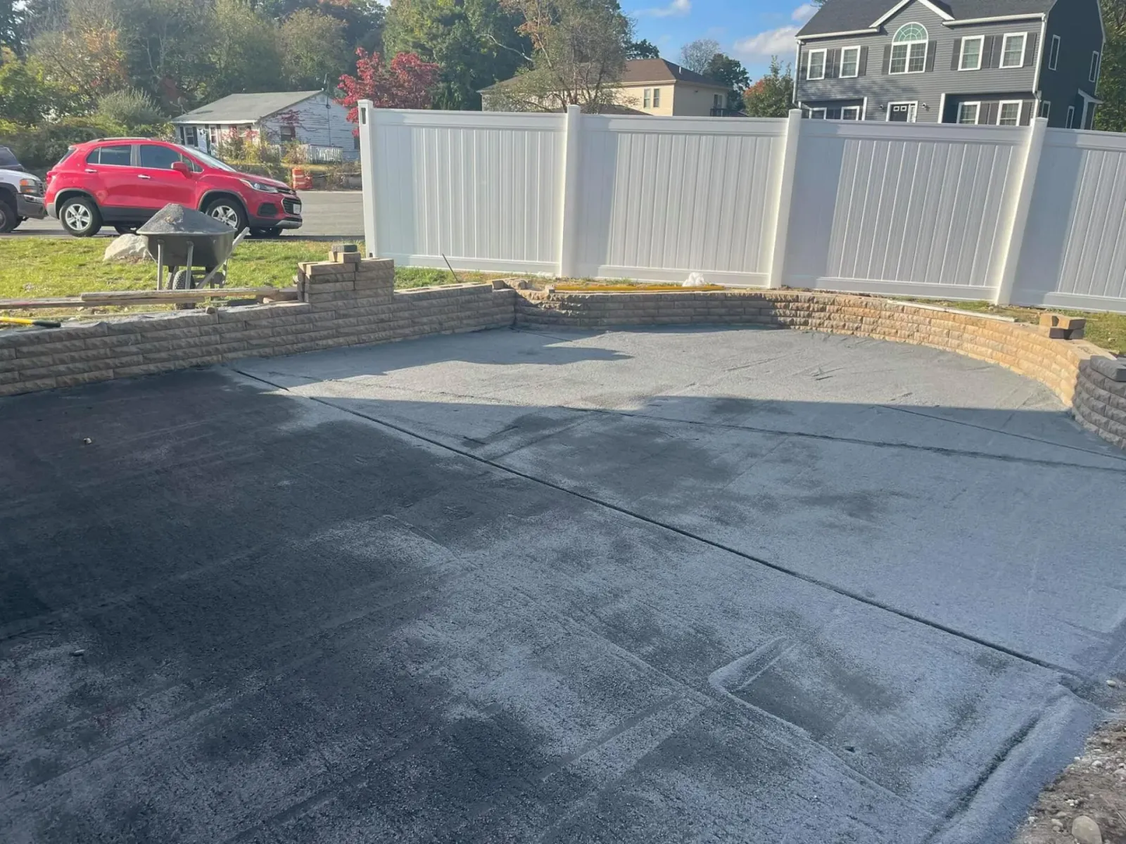 Patio installation
