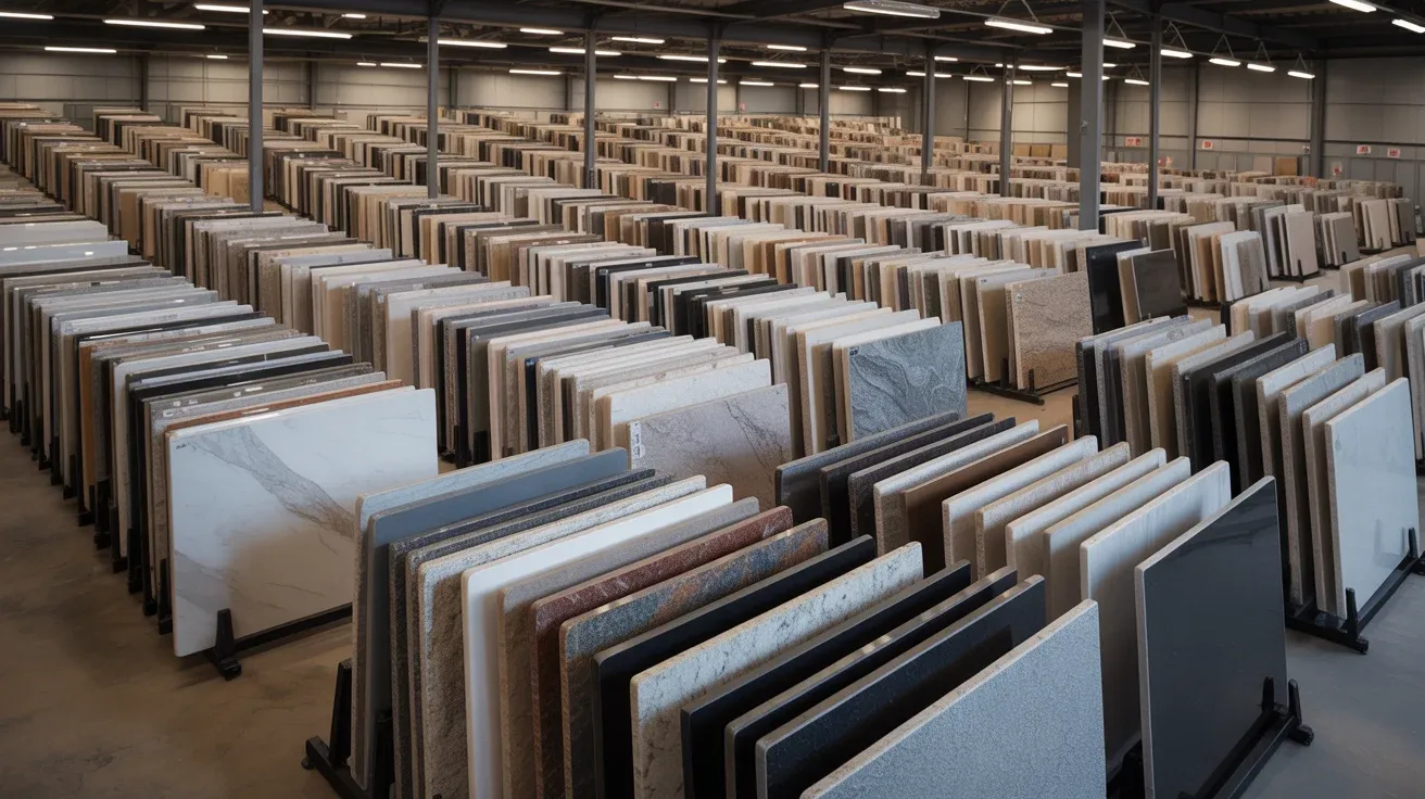 Stone slab showroom