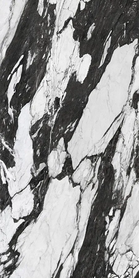a black and white marble