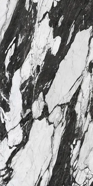 a black and white marble