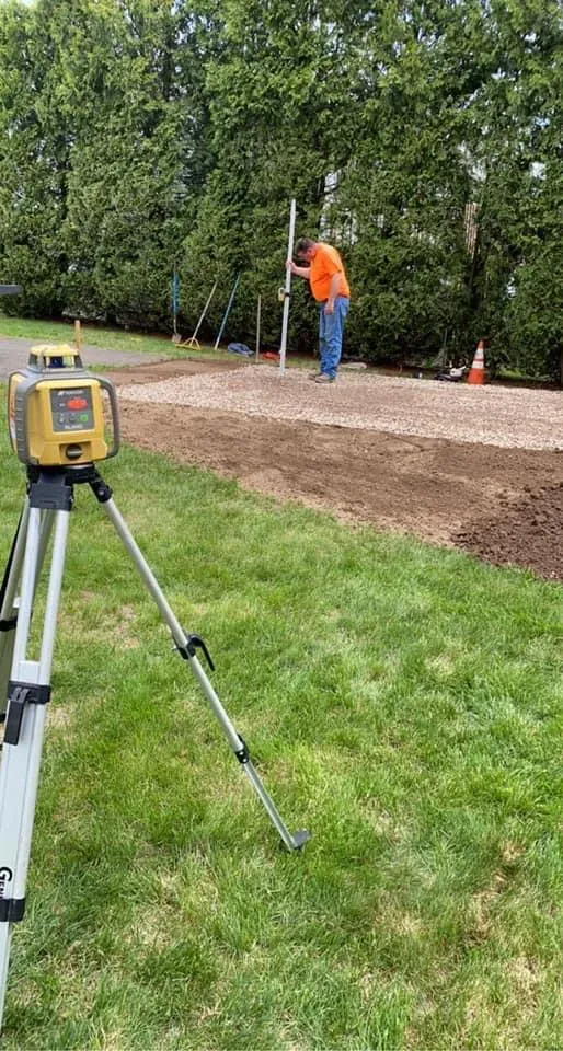 Shed pad install, Holyoke MA