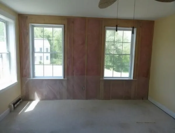 room and window after