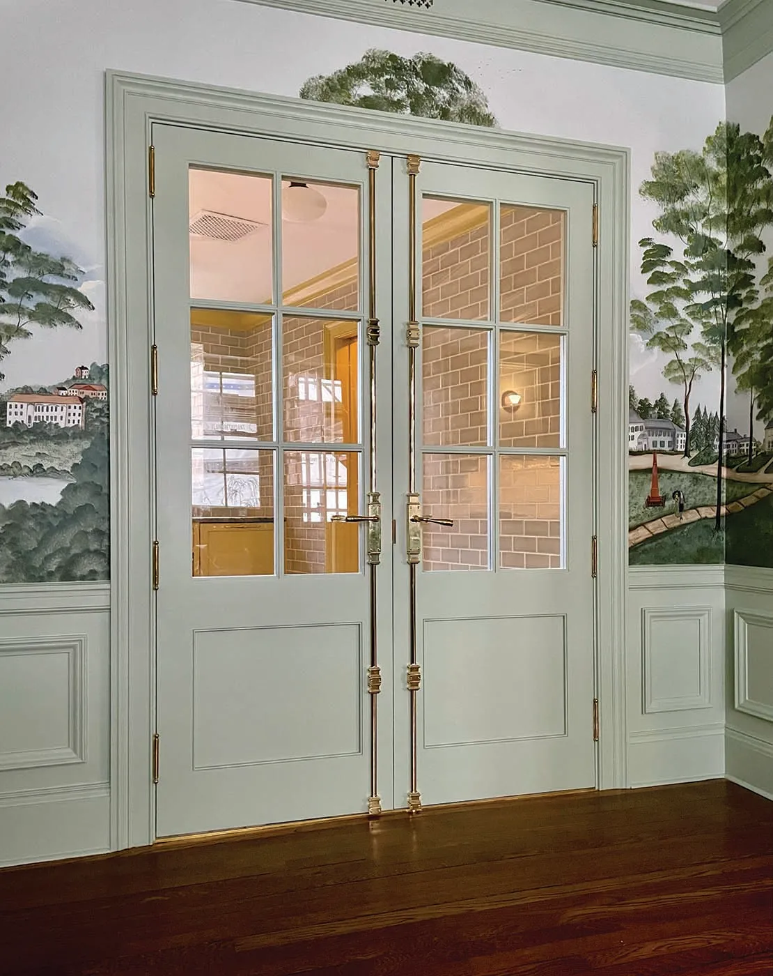 Restored historic French doors