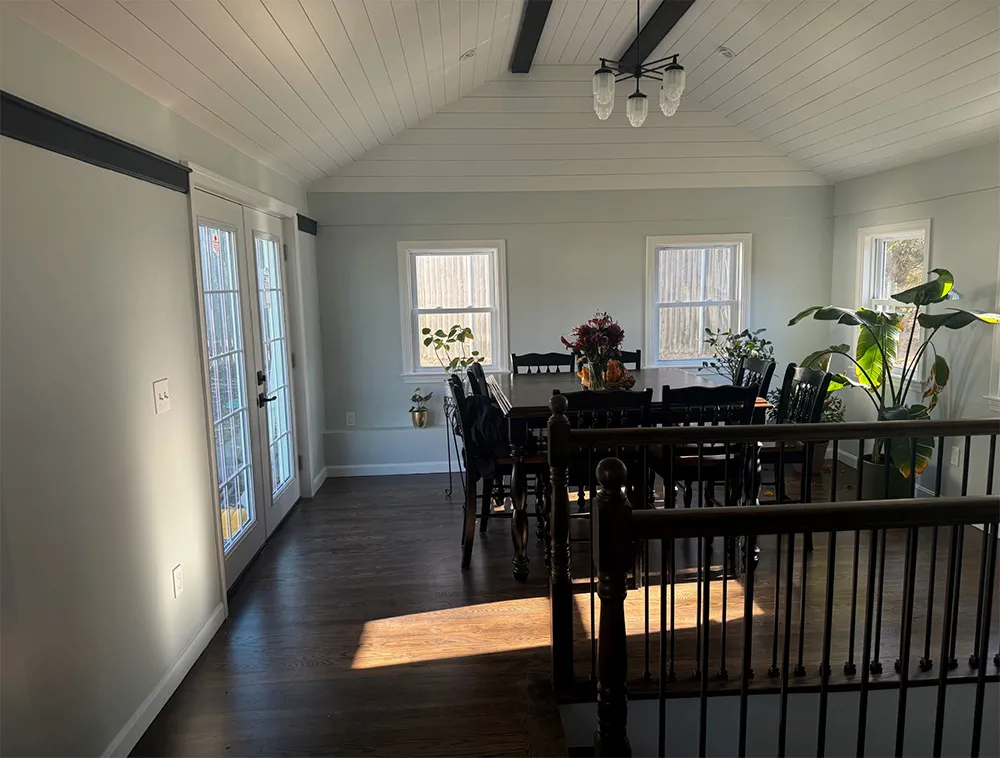 Clement sunroom Finish