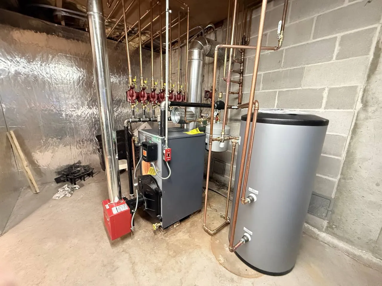 Multi-zone hydronic boiler system