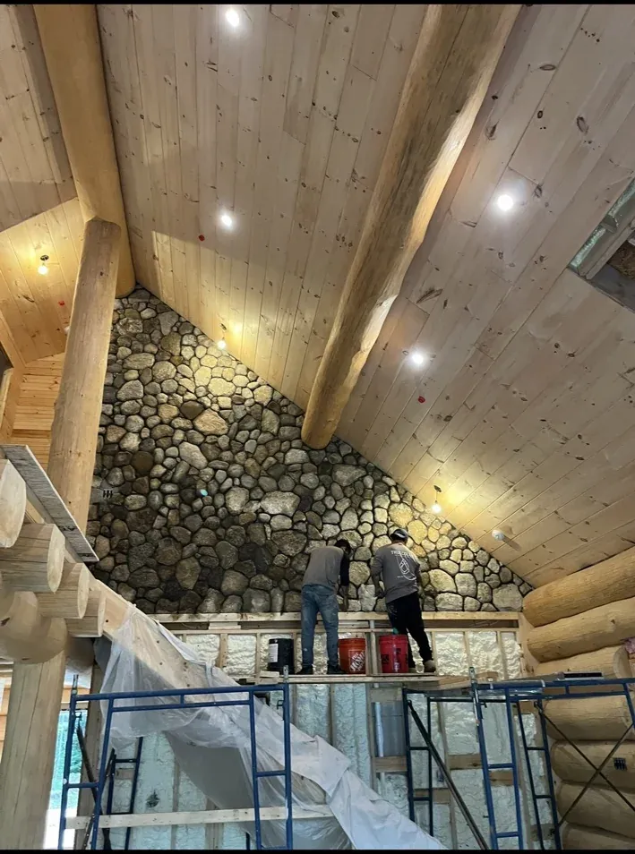 interior stone accent wall masonry