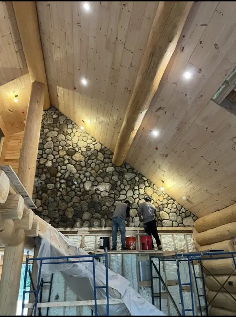 interior stone accent wall masonry