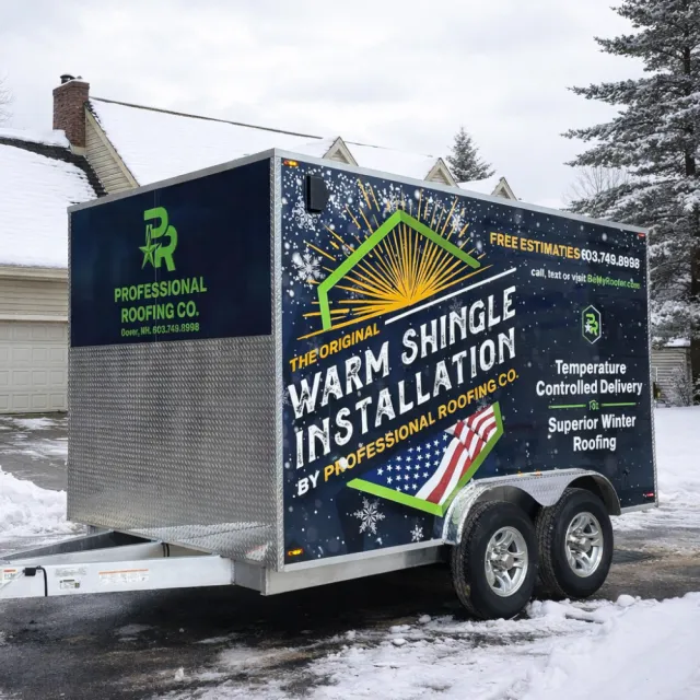 winter roofing and ice dams - Professional Roofing Company