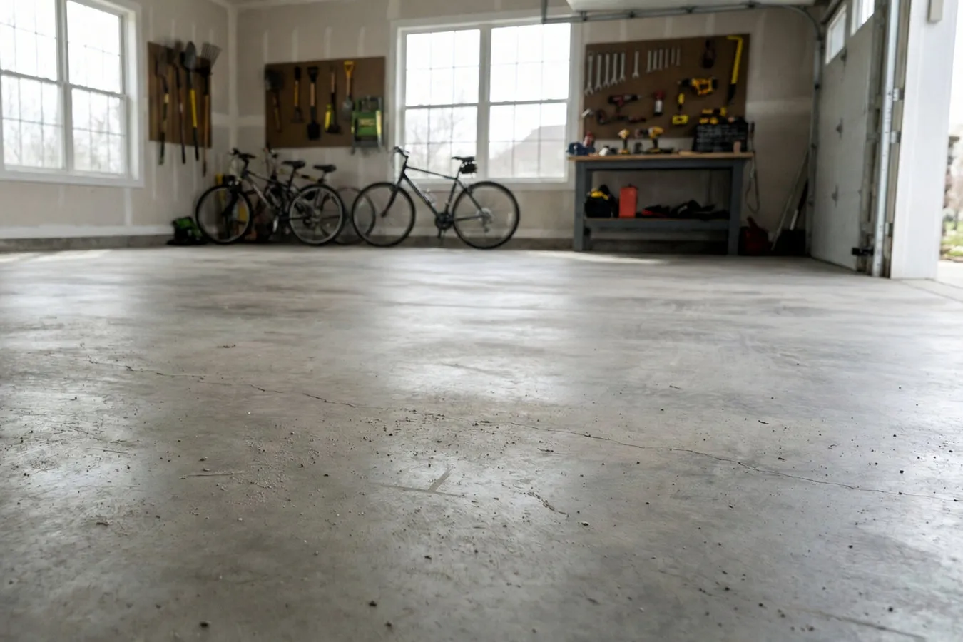 Garage floor concrete