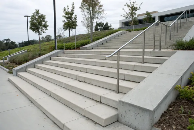 Concrete steps construction