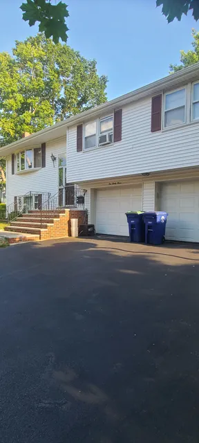 Completed gutter installation evening shot