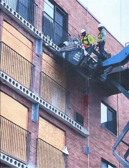 Removal of old balconies