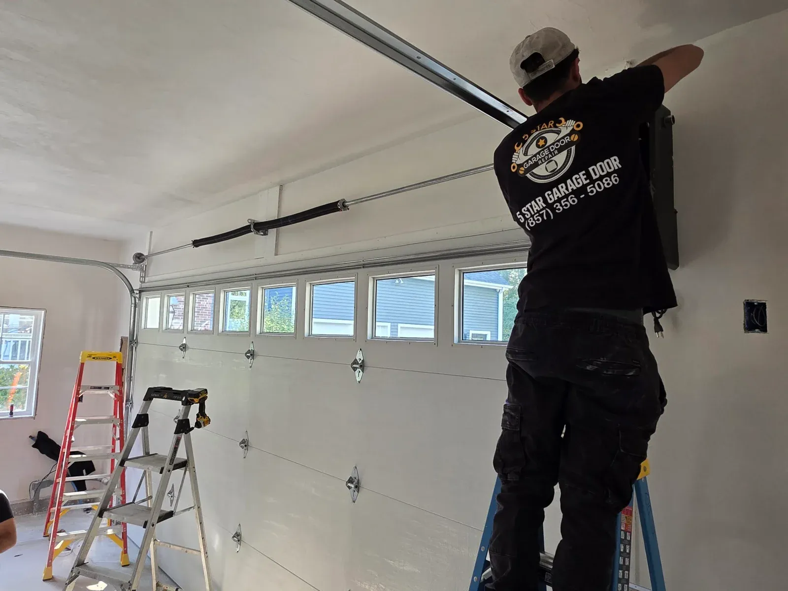 work photo from 5stargaragedoorsma.com