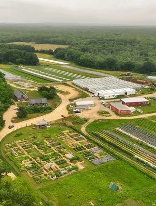 Island Grown Initiative Farm Hub Aerial View