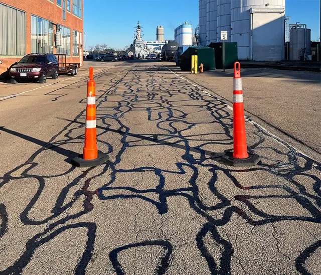 work photo from southshorepavementmarking.com