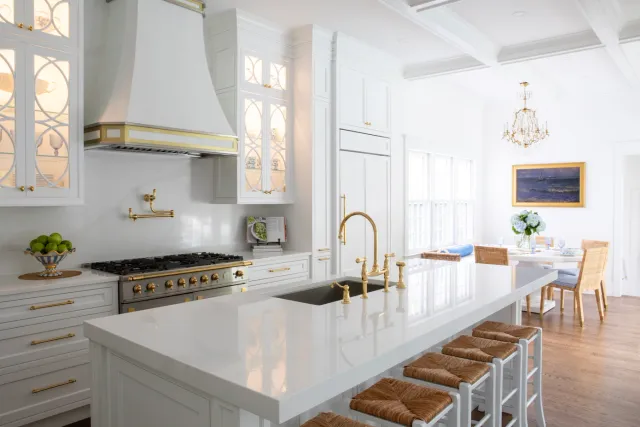 White custom luxury kitchen design