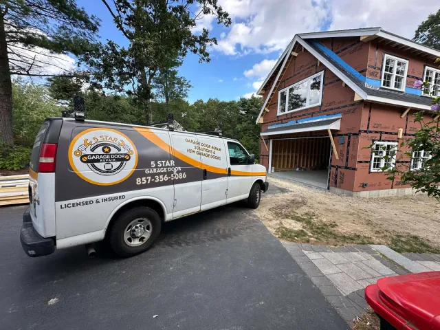 work photo from 5stargaragedoorsma.com