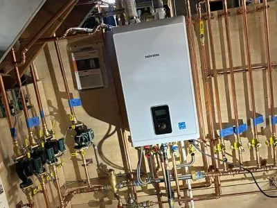 Tankless unit with new copper manifold