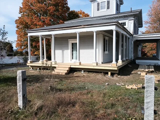 Completed deck and structure restoration at a Milford home