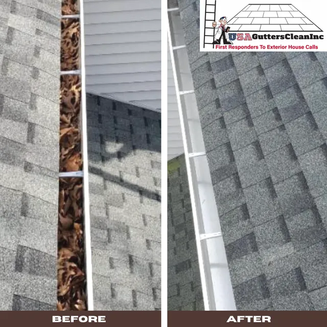 USA Gutters Clean Inc work photo