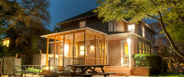 House at night