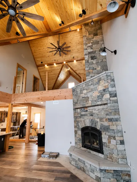 Interior Stone Fireplace Surround