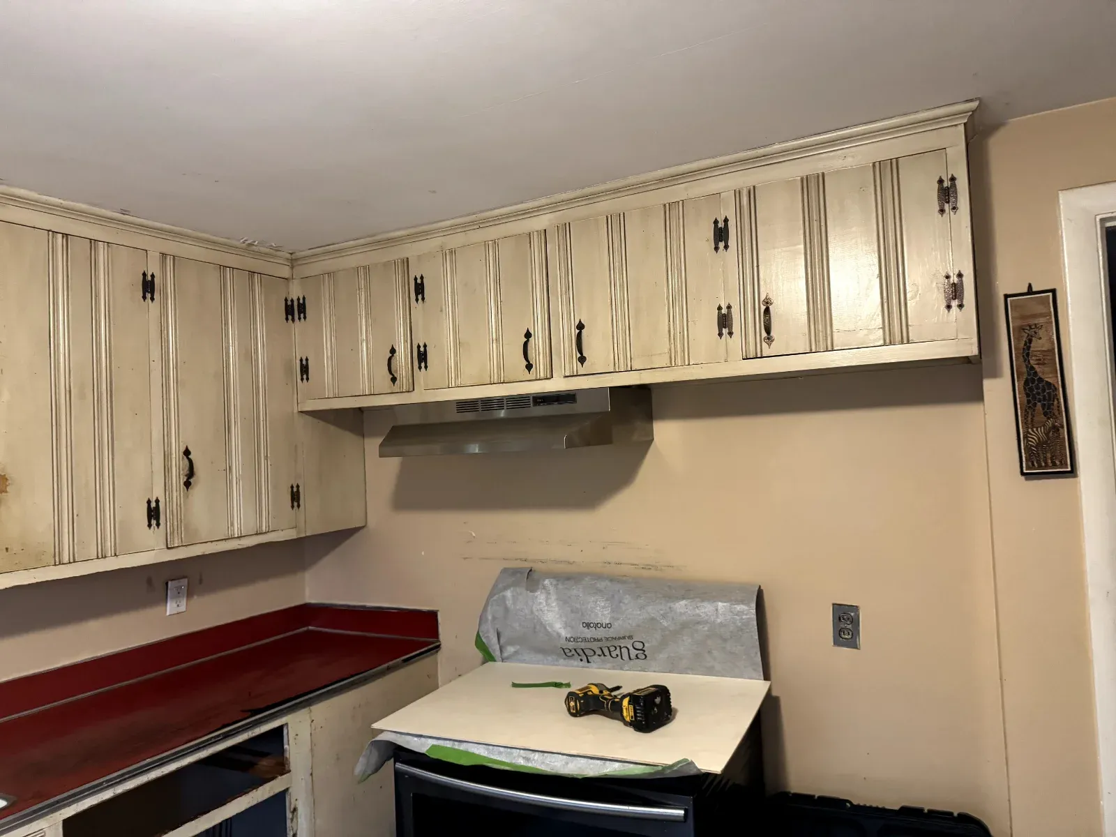 Before outdated kitchen cabinets in Revere MA