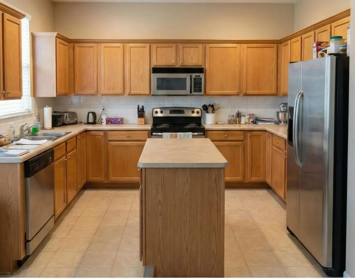The same kitchen before the remodel