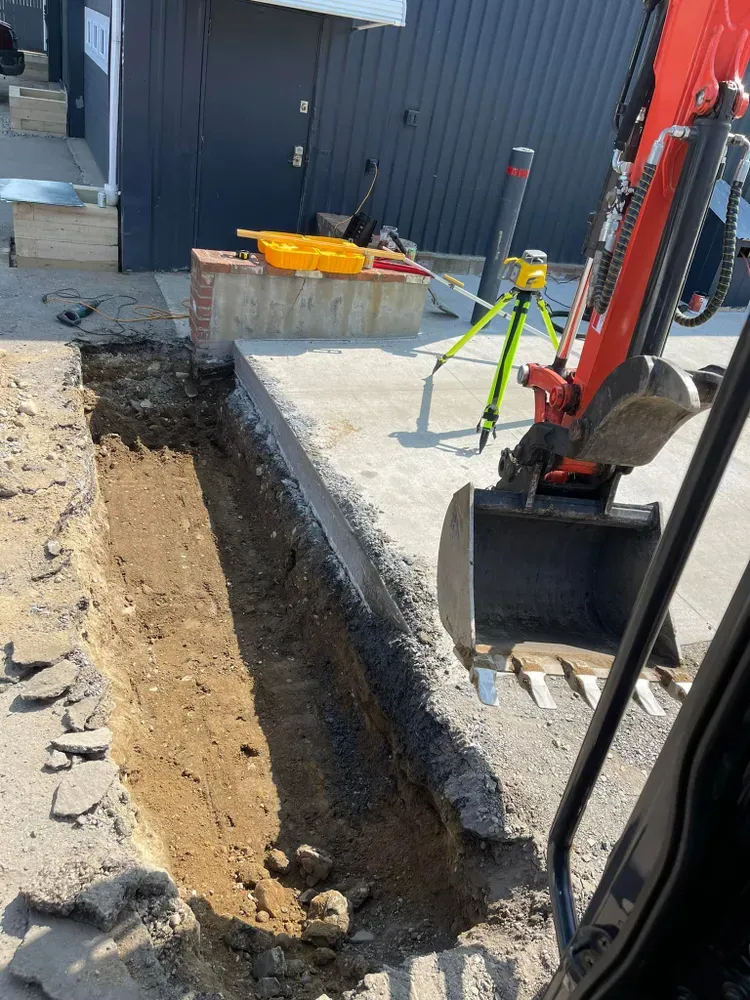 Our Foundation Excavation service ensures precise and safe removal of soil for your home's foundation, creating a sturdy base while prioritizing efficiency and minimizing disruption to your property. for Witt Excavating in Hudson, NH