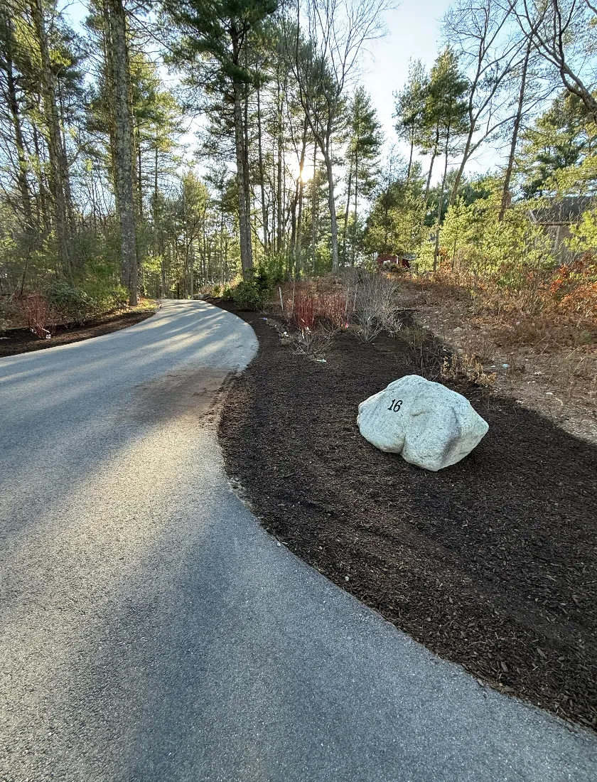 Curved Driveway Bed