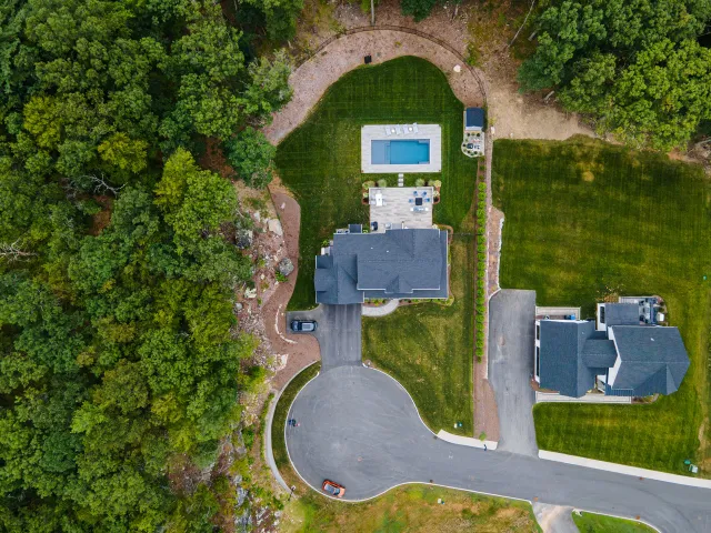 Lincoln, RI inground pool view
