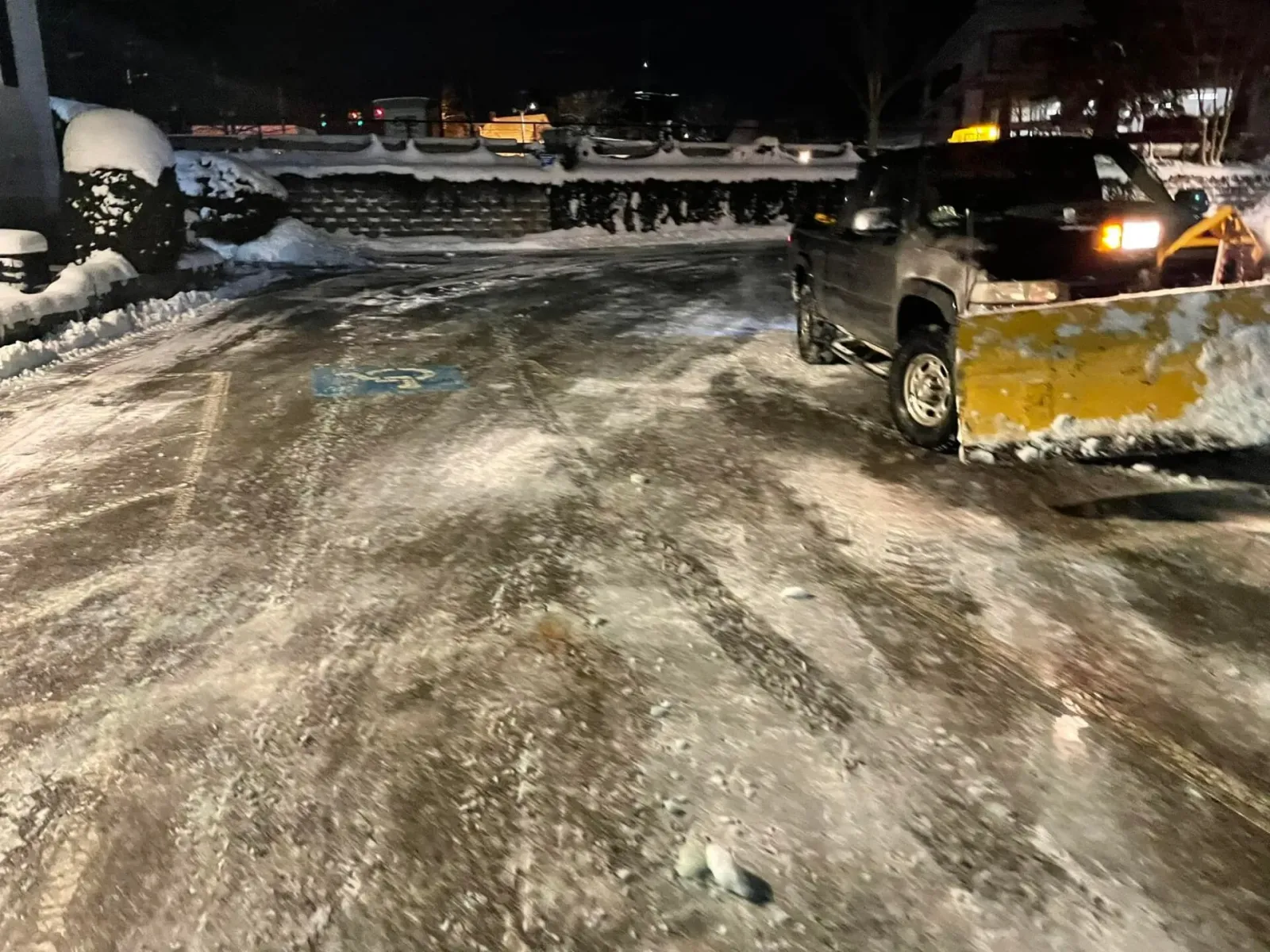 Snow plowing
