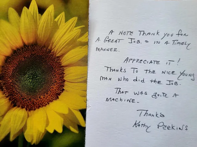 There's nothing quite like opening the mailbox and finding a handwritten note from a happy customer. It honestly makes our whole day. Thank you for trusting Maineland Stump Grinding and for taking the time to share your kind words! #mainelandstumpgrinding #stumps #stumpsgone #stumpgrinding #stump #stumpremoval #stumpgrindingmaine #stumpgrindingme #stumpgrindingsouthernmaine #wetravel #stumpgrindingnearme