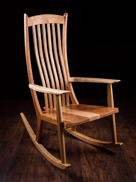 Custom one of a kind rocking chair